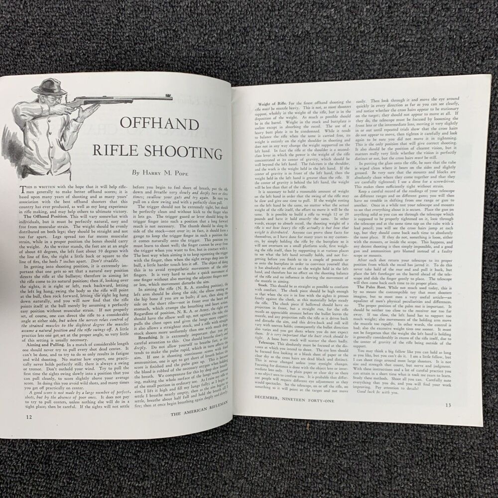 Vintage The American Rifleman Magazine December 1941 Sporting Hunting Firearms - Picture 10 of 11